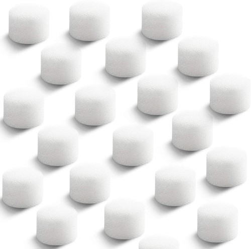 Round White Air Filter Sponge - 48 Pieces for Nebulizers and Compressors NEW