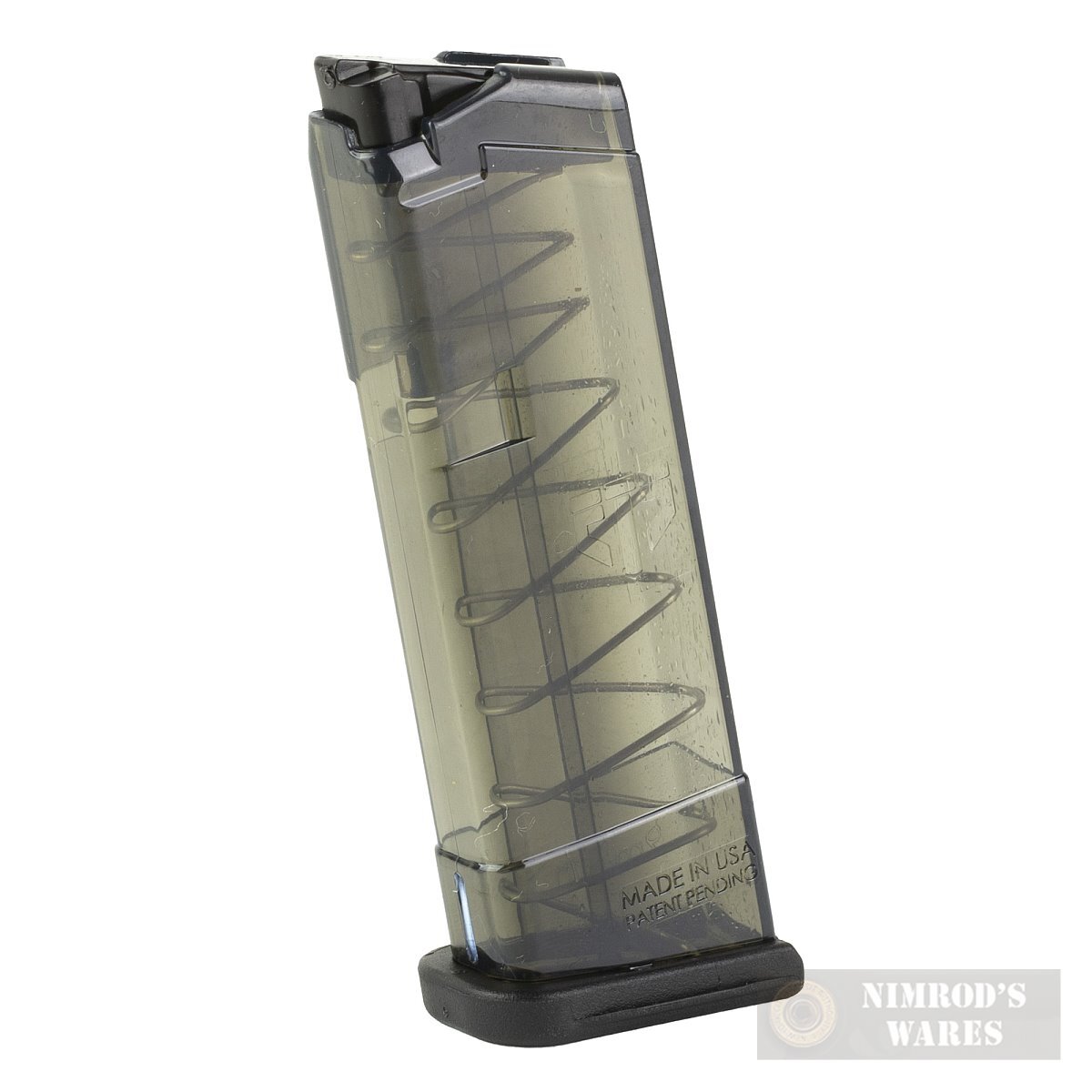 ETS Glock 43 9mm 9-Round MAGAZINE Carbon SMOKE + X-GRIP SMK-GLK-43-9 GL43-9