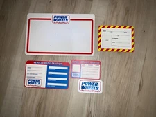 Rare Power Wheels License Plate & Vehicle Registration & Driver License 