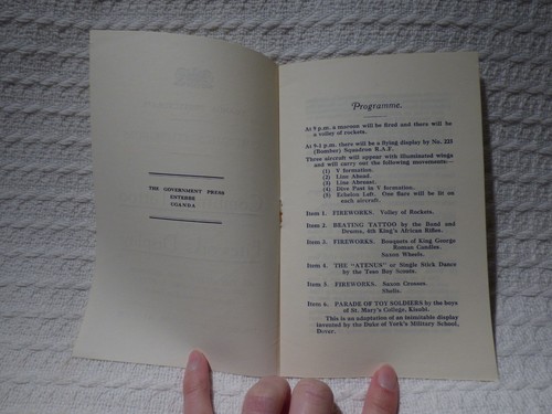 3 x King George VI & Elizabeth 1937 Coronation Programmes Guides Uganda Africa - Picture 6 of 15