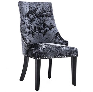 Crushed Velvet Dining Chairs With Knockers - Elizabeth Prime Product