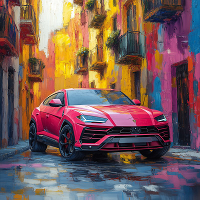 Lamborghini Pop Art 24x24 Giclée Art Print Ltd 1/25 Signed COA Rombley V53