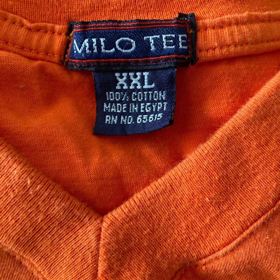 老式 80 年代 Milo 赌场奶奶 T 恤 xxl 橙色图形拉斯维加斯 复古 — 第 4/4 张图片