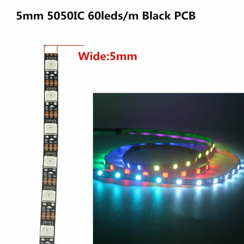 Narrow DC 5V WS2812B Led Strip Individually Addressable WS2812 Led pixel Light - Picture 16 of 18