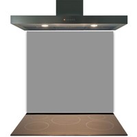 Mid Grey Kitchen Glass Splashback | Toughened & Heat Resistant