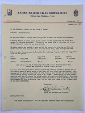 JAN 24 1947 KAISER-FRAZER SALES BULLETIN Vani...