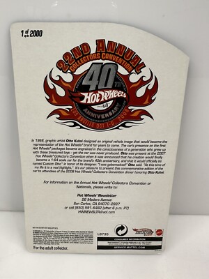 Hot Wheels 40th Anniversary Custom Otto LA Convention Dinner Car