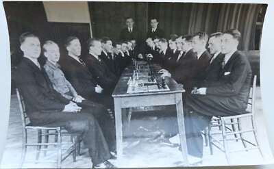 Estonian Chess Players Vintage Photo 11 x 17 cm