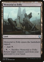 Memorial to Folly - Foil - Dominaria - MTG