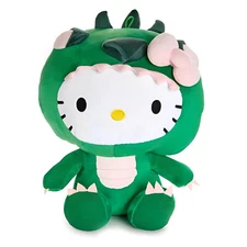 Plush - Hello Kitty and Friends - Green Dinosaur Costume Dress 6" Toy Doll