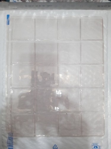 (Lot of 2) 20-Pocket AIE JAPAN Binder Pages for 2 X 2 coin flips or slides  #415