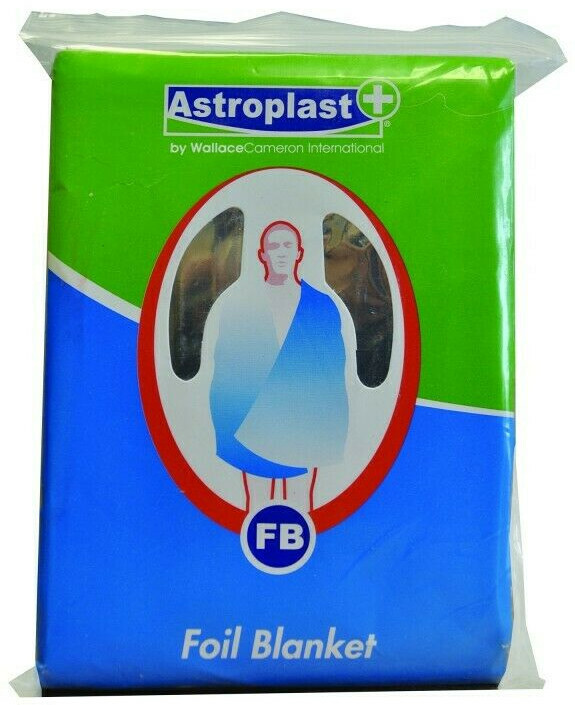 Astroplast Foil Blanket First-Aid Emergency Wallace Cameron Outdoor Pack of 2