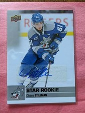 2019-20 UD CHL STAR ROOKIE SP AUTOGRAPHS-CHASE STILLMAN-SUDBURY WOLVES