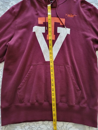 Nike Virginia Tech Hokies weinrot Hoodie Herren Größe Large Retro VT Logo - Bild 9 von 12