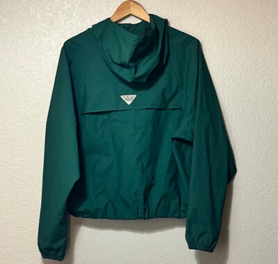 Vintage Columbia Green Anorak ジャケット Vintage Columbia Wading Fly Fishing Shell Jacket Large Zip