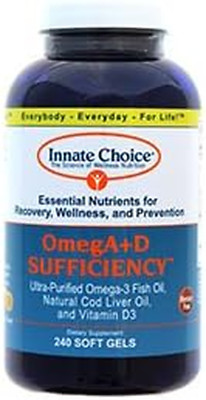 Omega 3, Fish Oil Capsules, Omega+D by , Lemon 240 Capsules, Pharmaceutical G...