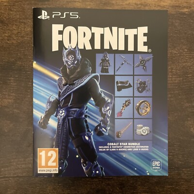 FORTNITE Cobalt Star Bundle + 1000 V-Bucks PS5 Downloadcode Playstation 5 - NEU