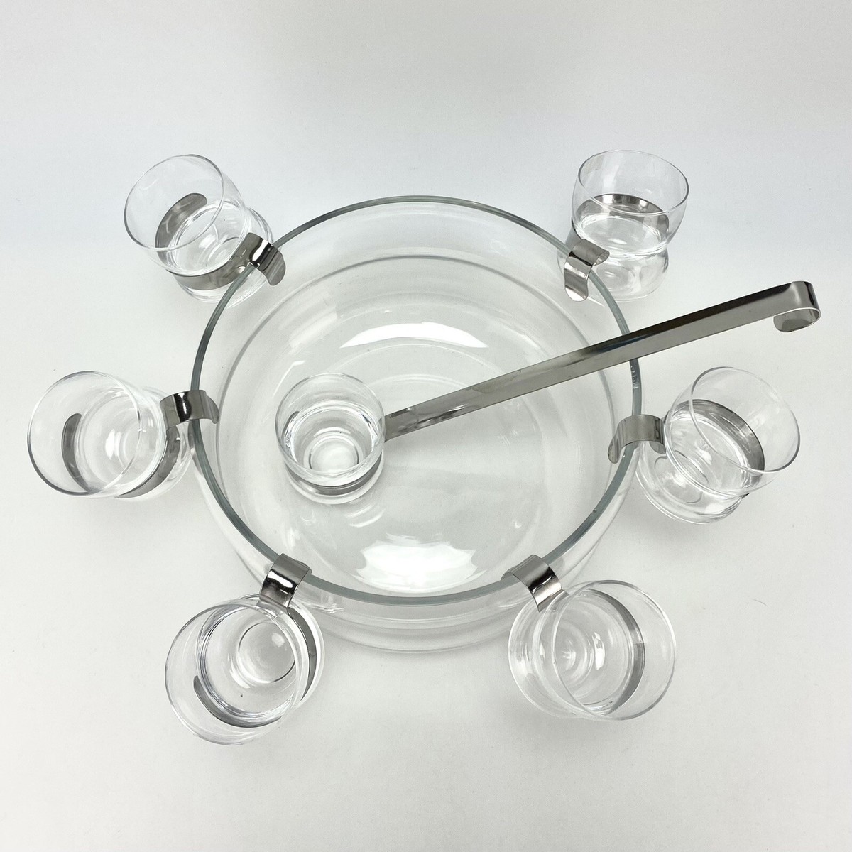 Rare Vtg 1980s Iittala Paula Full Punch Set Cups Bowl Ladle Jorma
