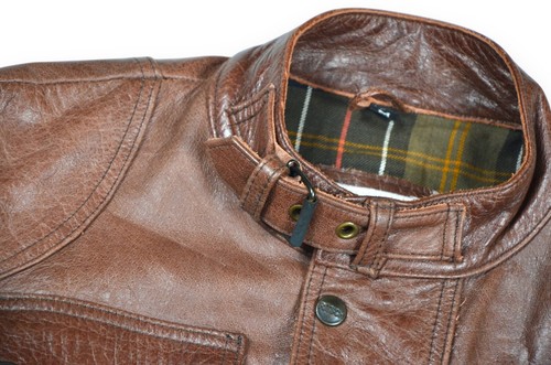Men's Noble House ULM Jacket Jagdflieger Berlin Leather Belted Brown Size M - Picture 13 of 17