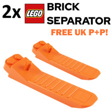 2x Genuine LEGO Orange Brick Separator Tool - Easy part remover! 96874