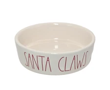 rae dunn artisan cat bowl 4.75" ceramic farmhouse pet food water dish