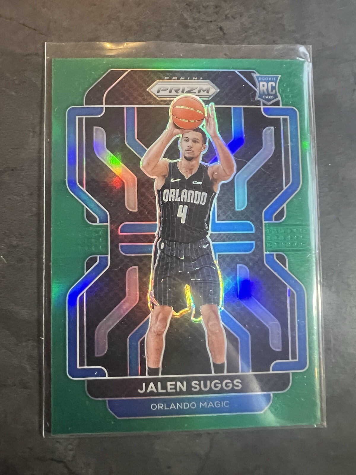 2021-22 Panini Prizm Jalen Suggs Green Prizm 314 Orlando Magic RC