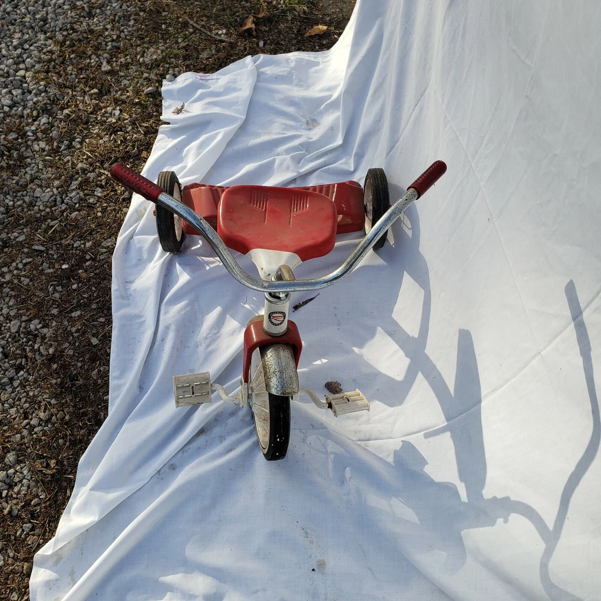 Vintage Roadmaster Tricycle Red And White eBay