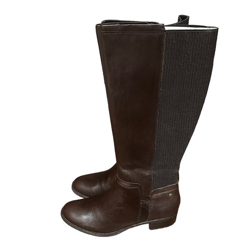 Hush Puppies Leather Riding Boots Womens SZ 8 UK 6 Lindy Chamber Water Resistant - Picture 6 of 16