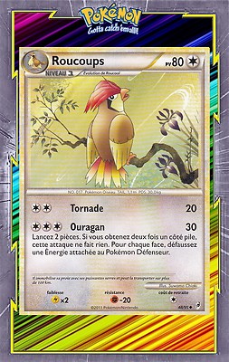 Roucoups - Der Ruf der Legenden - 48/95 - Französische Pokemon Karte