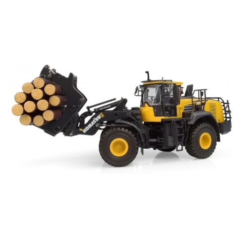 Komatsu WA475-10 Wheel Loader Log Forks Universal Hobbies 1:50 Scale #UH8165 New - Picture 2 of 5