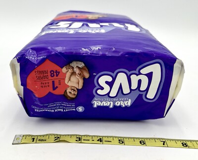 Luvs Diapers - Size 1 - Count 48 - ( 8-14 LBS) | eBay
