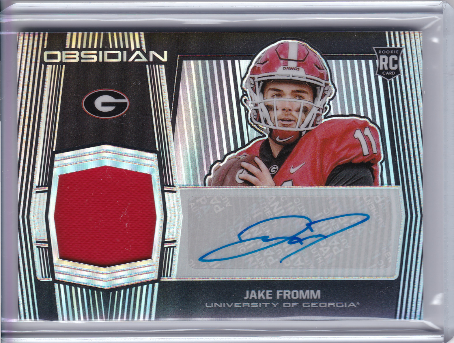 2020 Panini Obsidian Draft JAKE FROMM AUTO Autograph Jersey RPA RC Giants 96/99