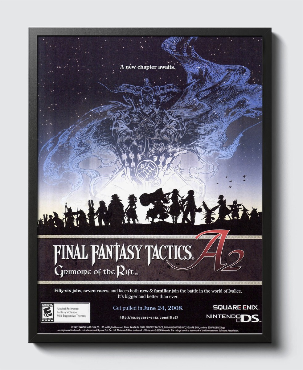 Final Fantasy Tactics A2 Grimoire Of the Rift Nintendo DS Glossy 