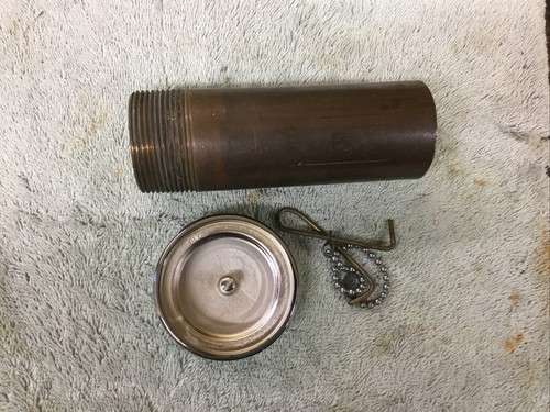 Vintage Chris Craft Brass Fuel Pipe & Cap Rechromed April 24 - Picture 3 of 6