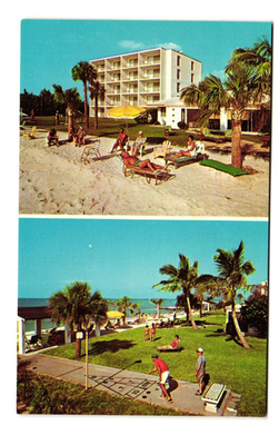 #ad Holiday Lodge Longboat Key Sarasota FL Vintage postcard Unposted $5.95
