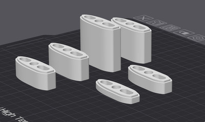 Triathlon Spacer Rizer passend für Profile Design A3A, Paarweise , 3D-Druck
