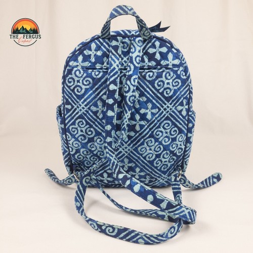 VERA BRADLEY Campus Tech Mochila Cartera de Trabajo Universitario AZULEJOS CUBANOS Azul - Imagen 2 de 18