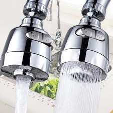 Kitchenx Faucet Adapter 3 Mode 360 Rotation Filter Tap Spray Extender Nozzle