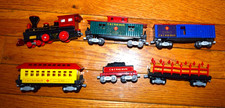 Vtg T S Trains: Train Engine Tender Box Caboose C C Railways Lot of 6