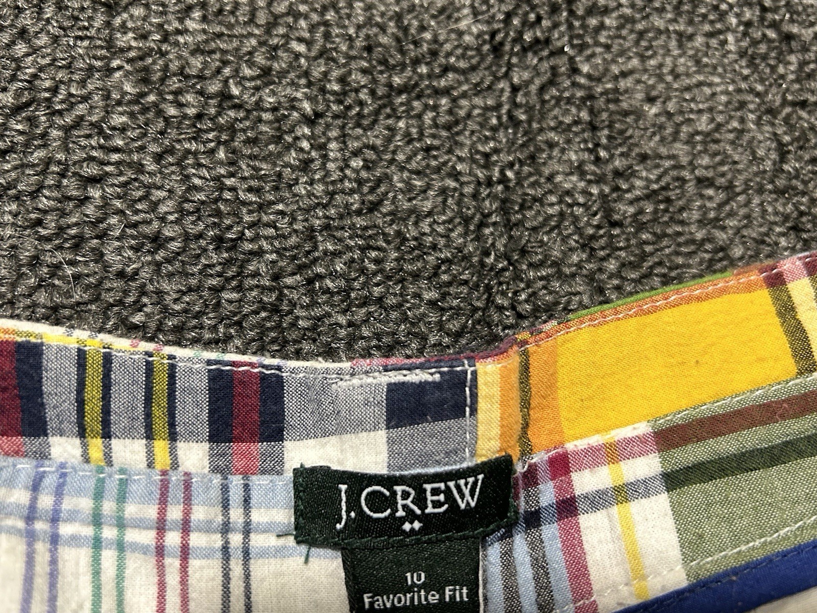 J Crew Patchwork Capri Length Colorful Pants Size… - image 7