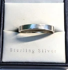 Vintage SOLID SILVER Plain Design BAND RING