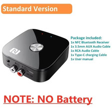 Bluetooth RCA Receiver 5.1 Aptx HD 3.5Mm Jack Aux Wireless Adapter Music for TV