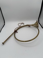 Vintage Christmas Brass French Horn Decoration 12"x19"