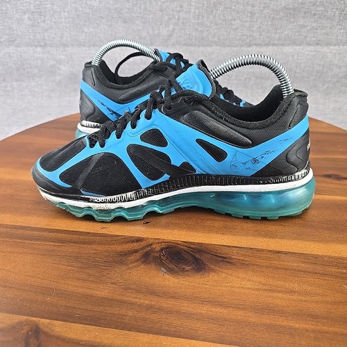 Nike Air Max 2 Fitsole Black Blue Womens Running Shoes Sneaker Size 6.5 - Afbeelding 11 van 14