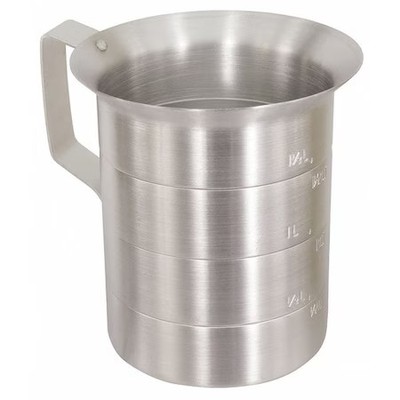 Crestware Mea04 Measuring Cup, Aluminum, 4 Qt. Liquid