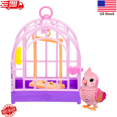 Little Live Pets My Really Real Bird & Cage Rosie - Interactive Toy - 20+ Sounds