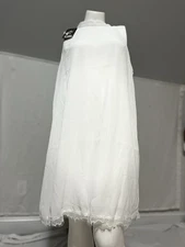Fantaist White Sleeveless Dress Size XL Lightweight Fully Lined delicate lace