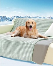 Lekereise Self Cooling Mat for Dog  Waterproof Dog Couch Cover with Non-Sl