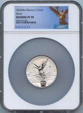 2024Mo-MEXICO LIBERTAD Silver 2 Onza NGC RP70