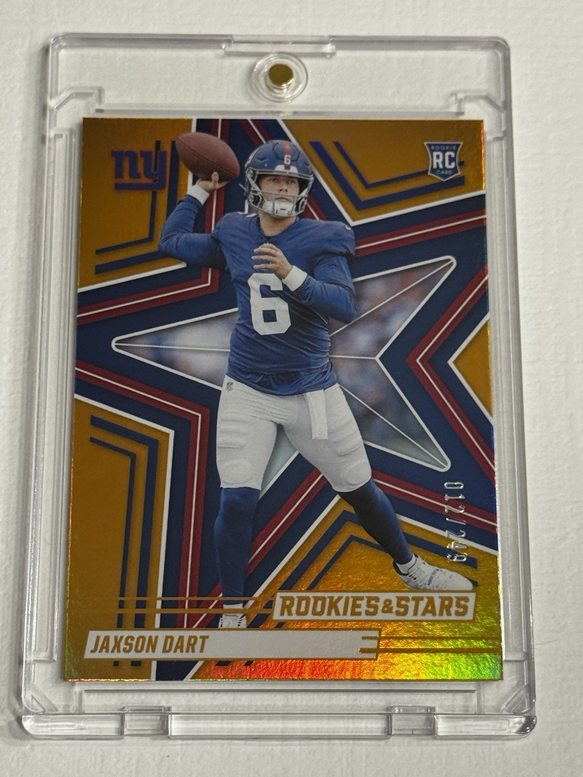 2025 Panini Rookies & Stars #137 Jaxson Dart RC Orange /249 Giants